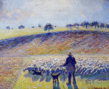  camille - berger et Chèvre Mouton Berger 1888 Camille Pissarro